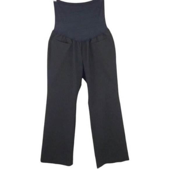 Gapmaternity Modern boot black dress pants size 4 A Stretch Short True Black - Picture 1 of 5